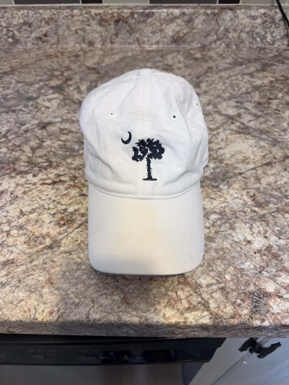 Myrtle Beach Moon Palm Tree Strapback Baseball Hat Cap